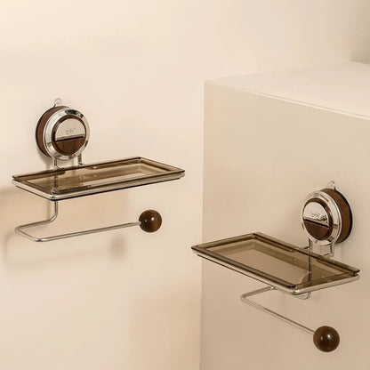 Self-Adhesive Stainless Steel Wall-Mounted Toilet Paper Holder