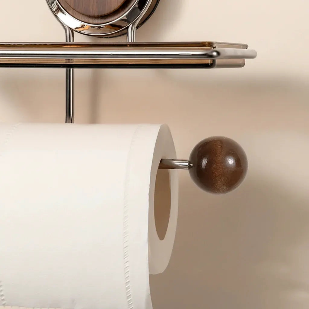 Self-Adhesive Stainless Steel Wall-Mounted Toilet Paper Holder
