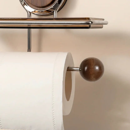 Self-Adhesive Stainless Steel Wall-Mounted Toilet Paper Holder
