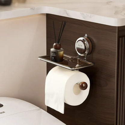 Self-Adhesive Stainless Steel Wall-Mounted Toilet Paper Holder