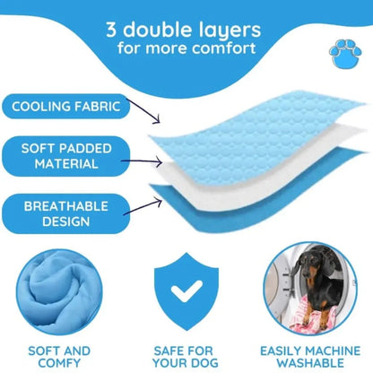 Self-Cooling Pet Mat for Dogs – Portable Air Conditioning Pad