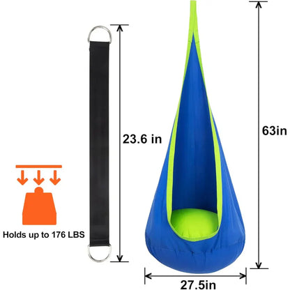 Sensory Hanging Pod Chair Swing for Kids