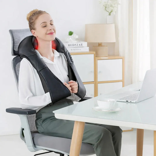 Shiatsu Electric Neck Massager for Home and Car Use