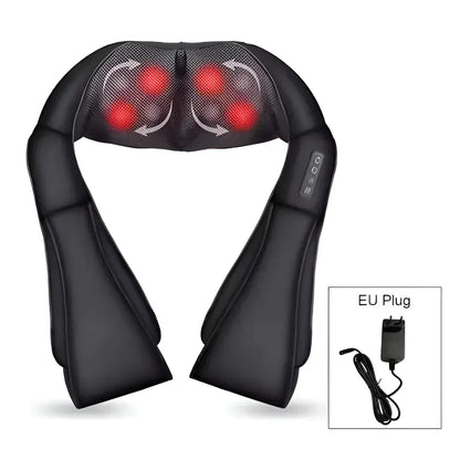 Shiatsu Electric Neck Massager for Home and Car Use