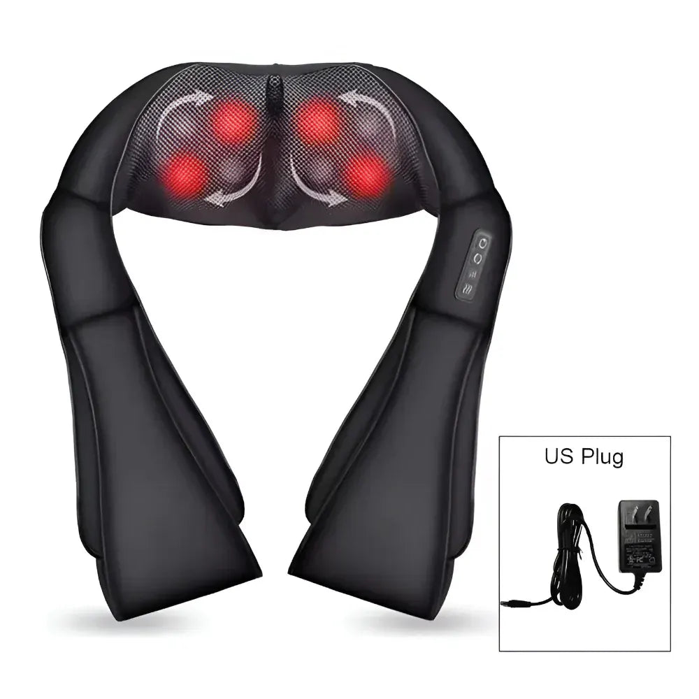 Shiatsu Electric Neck Massager for Home and Car Use