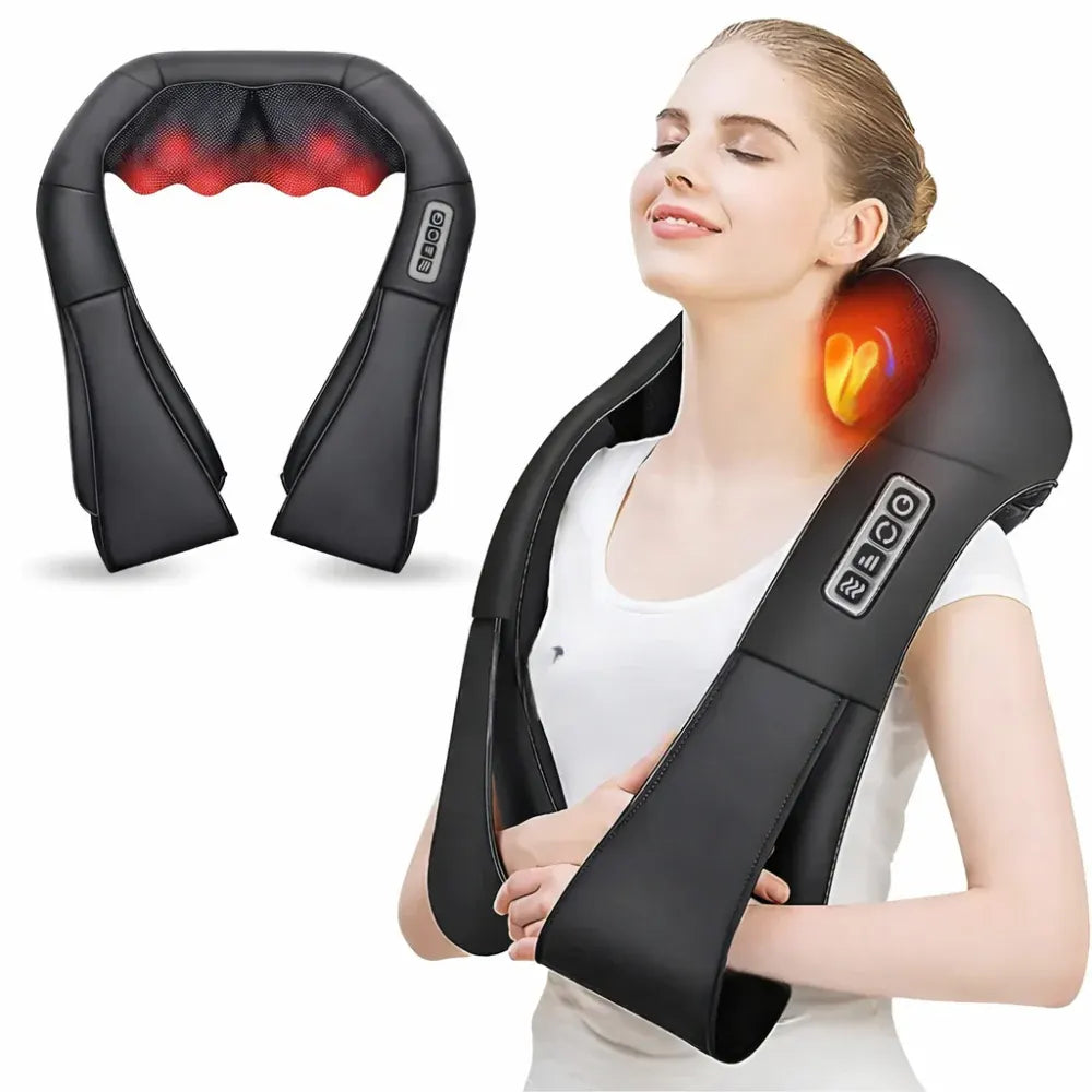 Shiatsu Electric Neck Massager for Home and Car Use