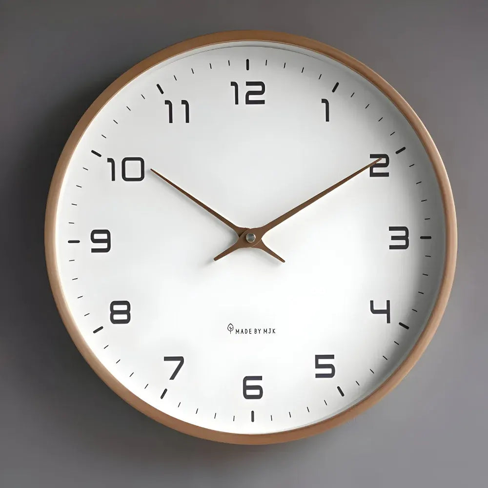 Silent Modern Round Wall Clock - Decorative Home Accent