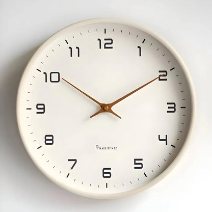 Silent Modern Round Wall Clock - Decorative Home Accent
