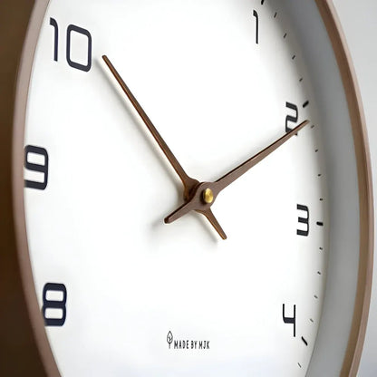 Silent Modern Round Wall Clock - Decorative Home Accent