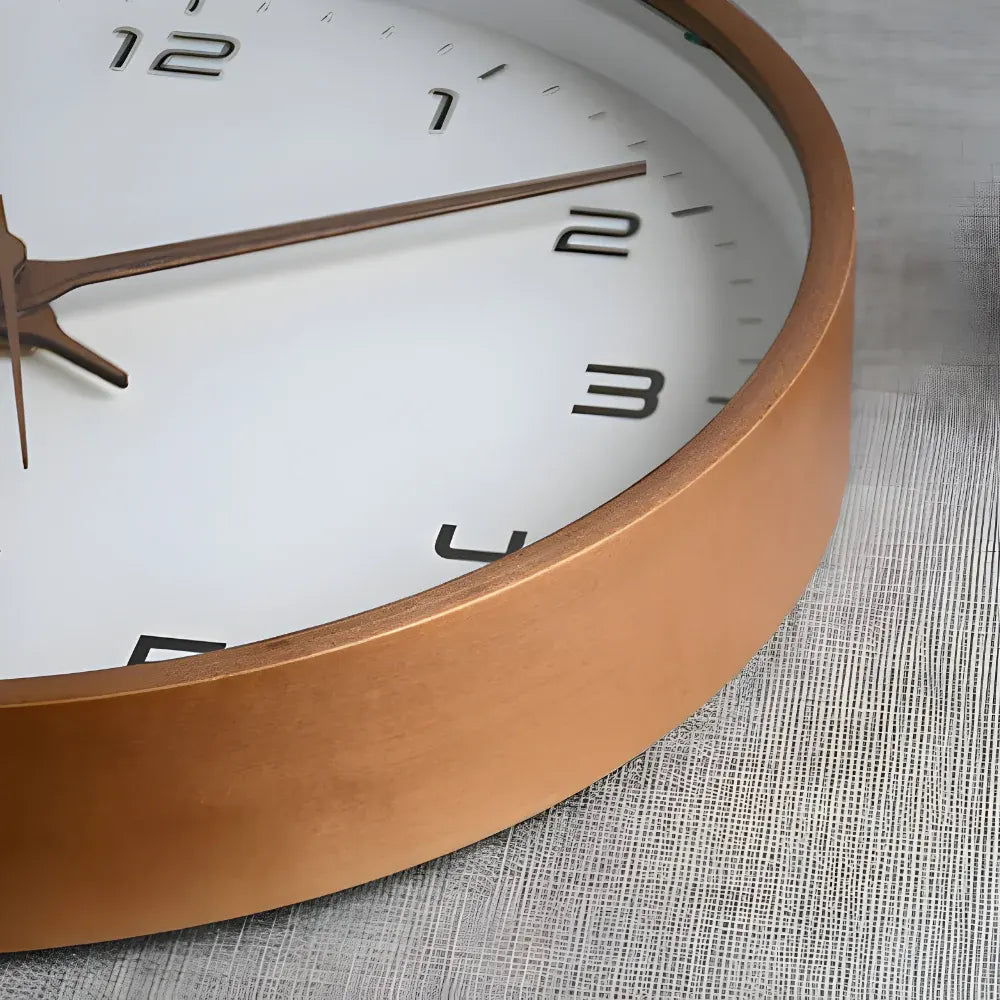 Silent Modern Round Wall Clock - Decorative Home Accent