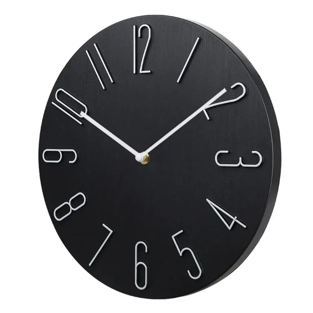 Silent Round Wall Clock for Home & Office Decor