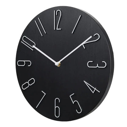 Silent Round Wall Clock for Home & Office Decor