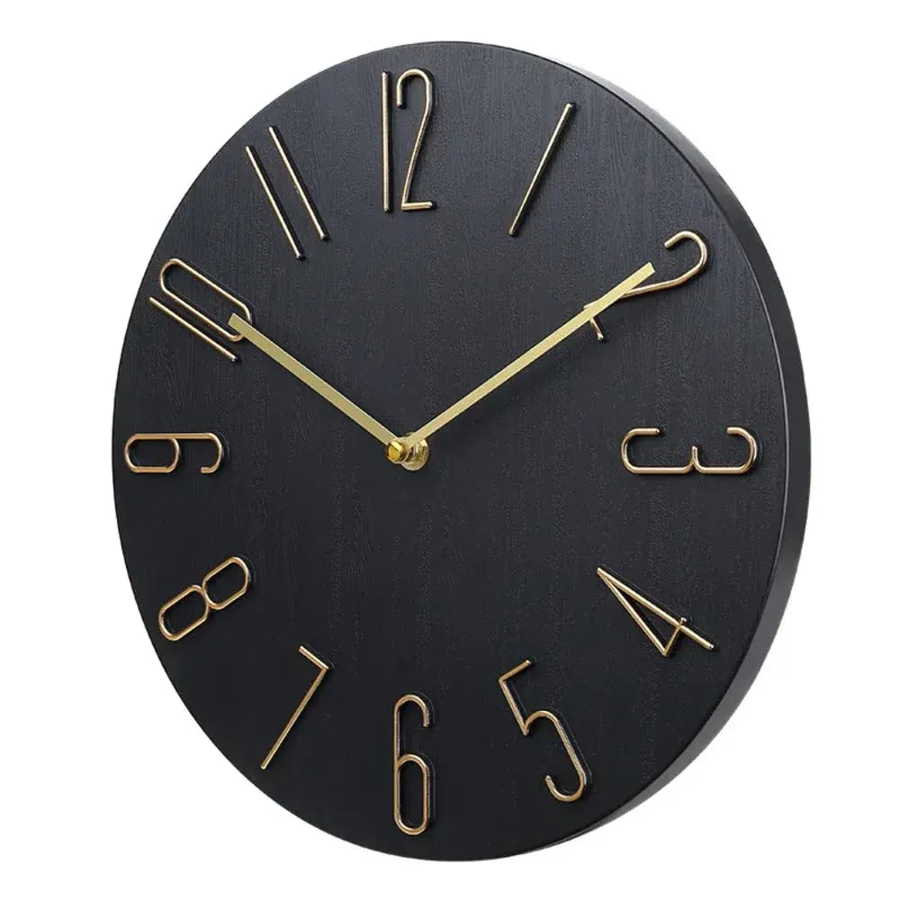Silent Round Wall Clock for Home & Office Decor