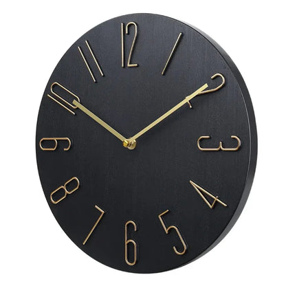 Silent Round Wall Clock for Home & Office Decor
