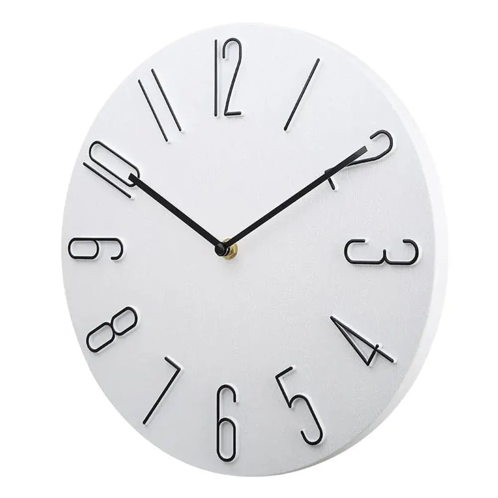 Silent Round Wall Clock for Home & Office Decor