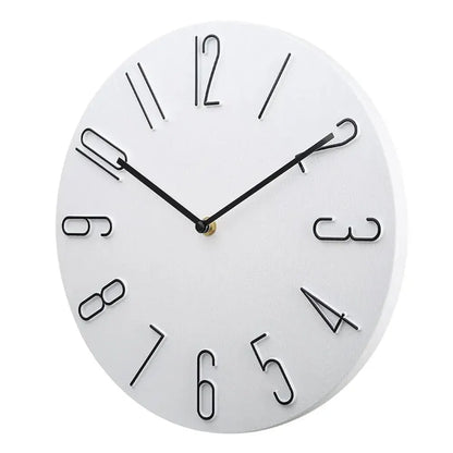 Silent Round Wall Clock for Home & Office Decor