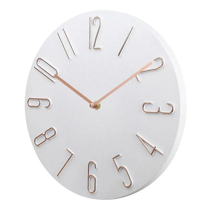 Silent Round Wall Clock for Home & Office Decor
