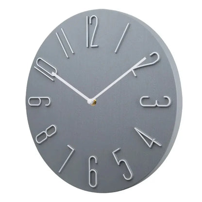 Silent Round Wall Clock for Home & Office Decor