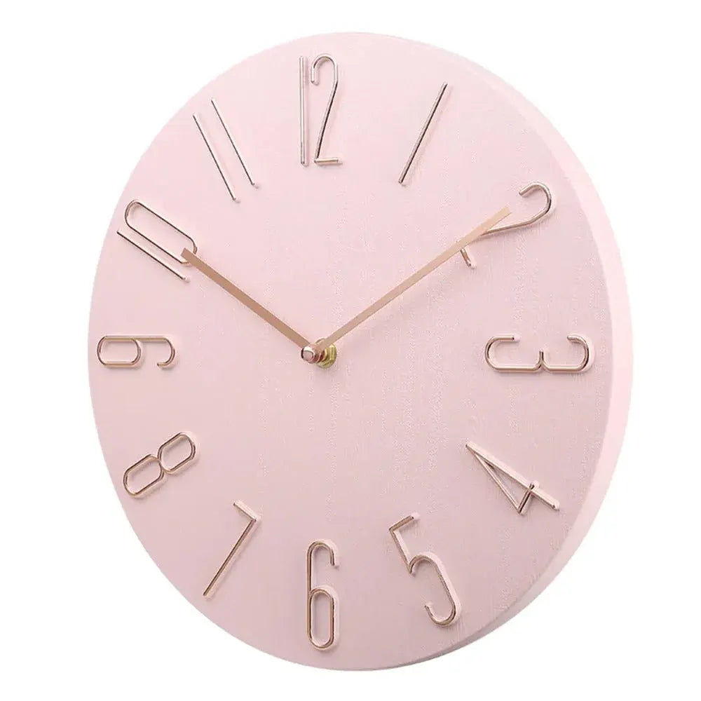 Silent Round Wall Clock for Home & Office Decor