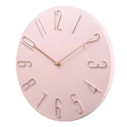 Silent Round Wall Clock for Home & Office Decor