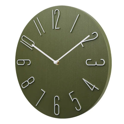Silent Round Wall Clock for Home & Office Decor