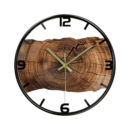 Silent Wooden Wall Clock | Artistic & Elegant Home Décor