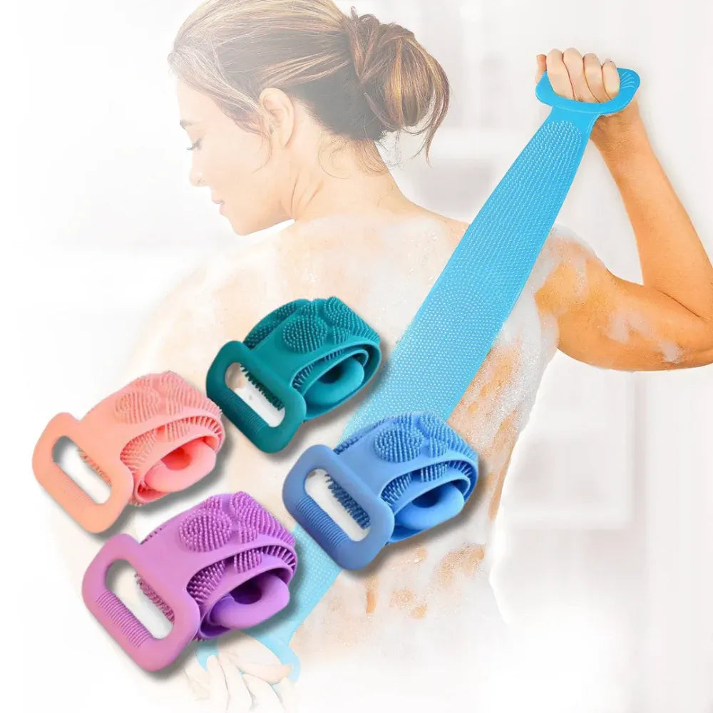 Silicone Exfoliating Body Scrubber Shower Bath Massager Brush