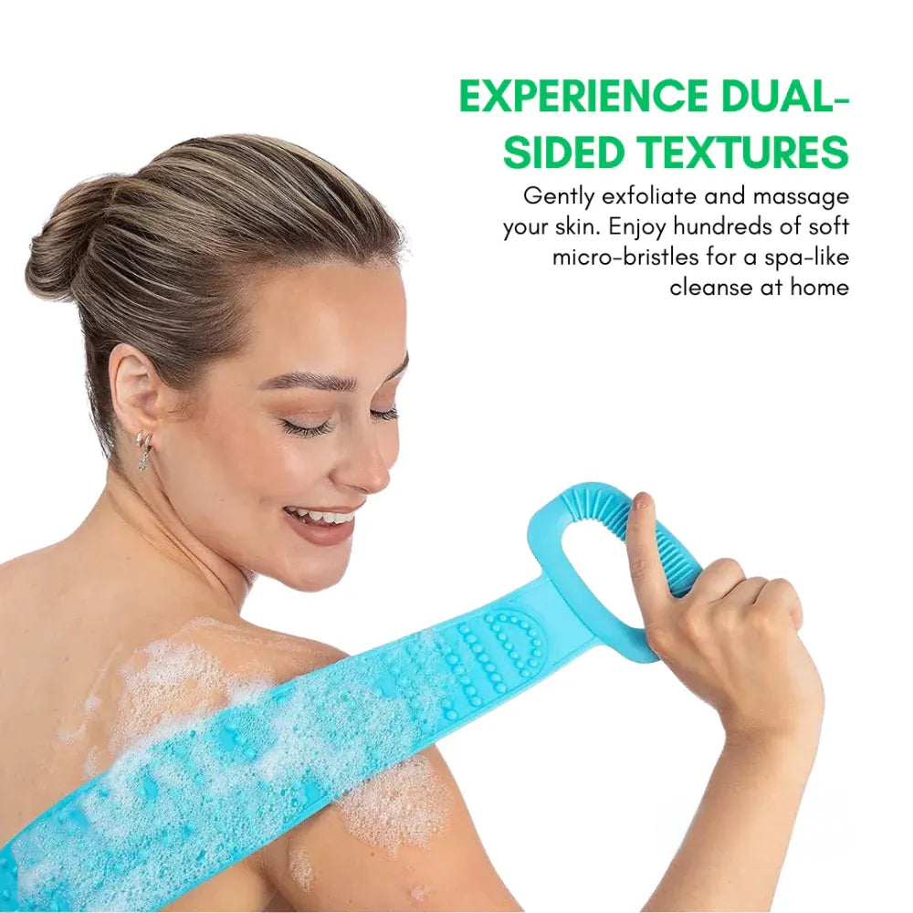 Silicone Exfoliating Body Scrubber Shower Bath Massager Brush