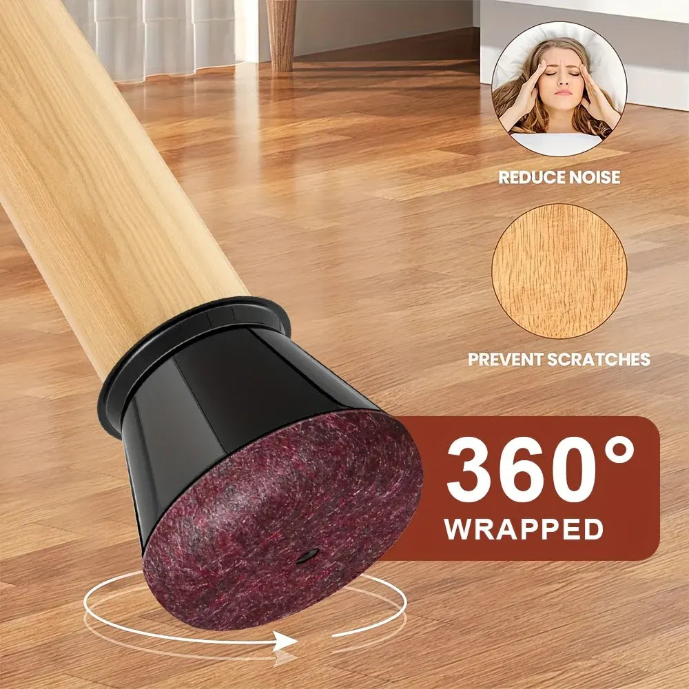 Silicone Furniture Leg Caps - Scratch-Resistant Chair Floor Protectors