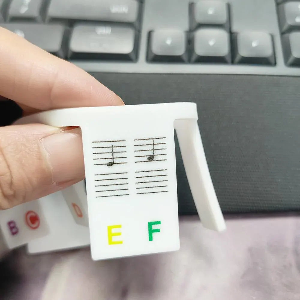 Silicone Piano Key Note Labels for Keyboard Learning