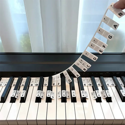 Silicone Piano Key Note Labels for Keyboard Learning