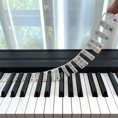 Silicone Piano Key Note Labels for Keyboard Learning
