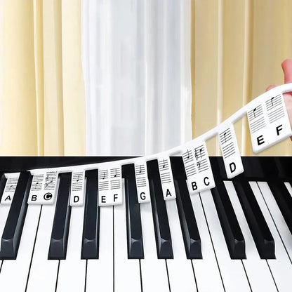 Silicone Piano Key Note Labels for Keyboard Learning