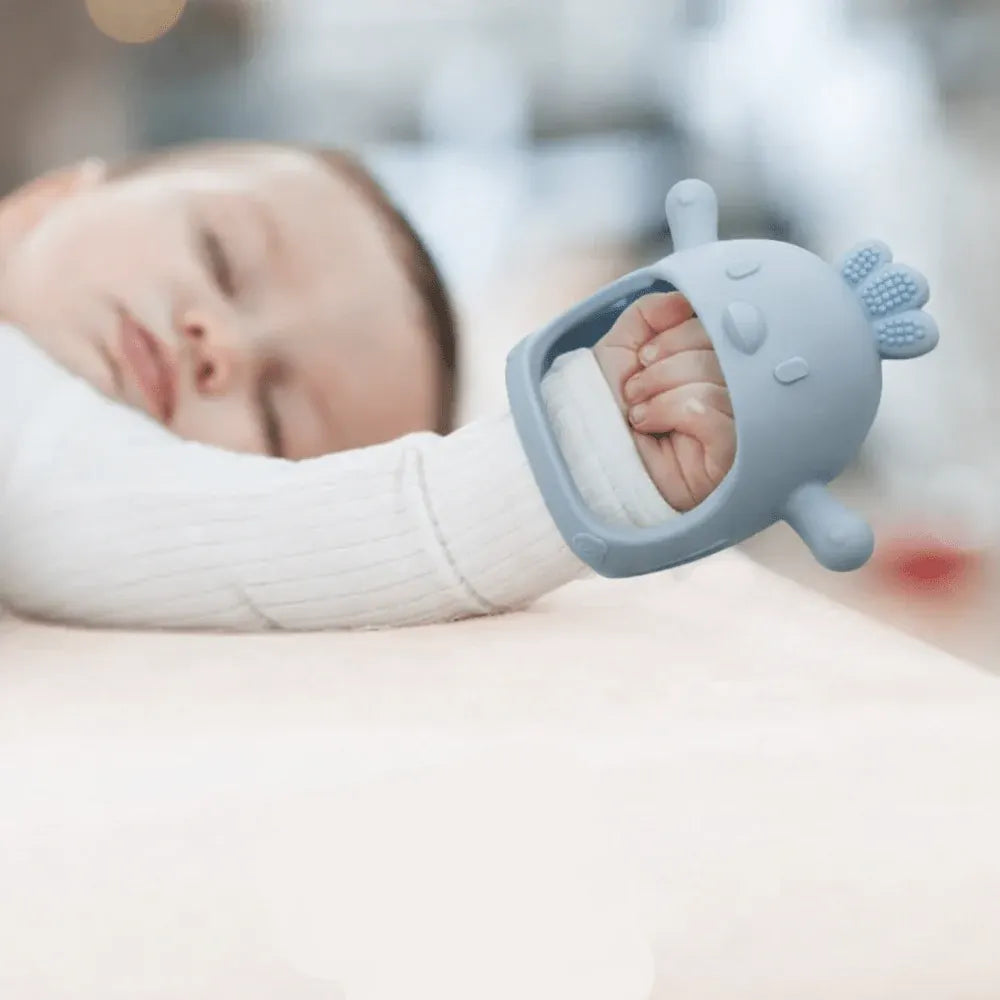 Silicone Teething Mitten Glove for Soothing Sore Baby Gums