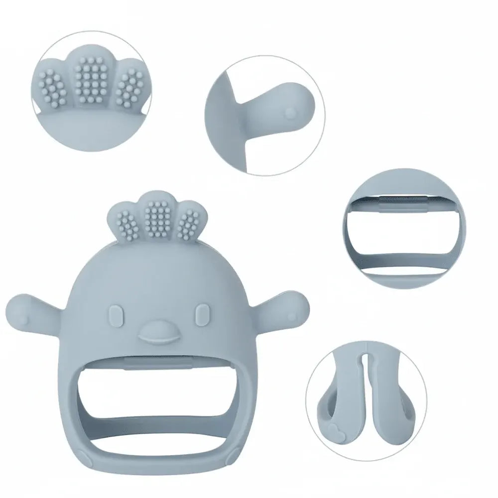 Silicone Teething Mitten Glove for Soothing Sore Baby Gums
