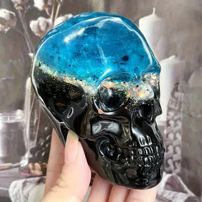 Skull-Shaped Silicone Mold for Halloween Crafts & Decor