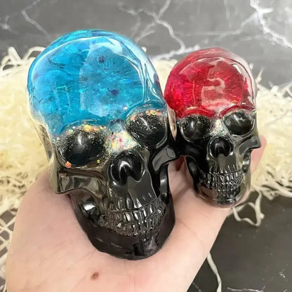 Skull-Shaped Silicone Mold for Halloween Crafts & Decor
