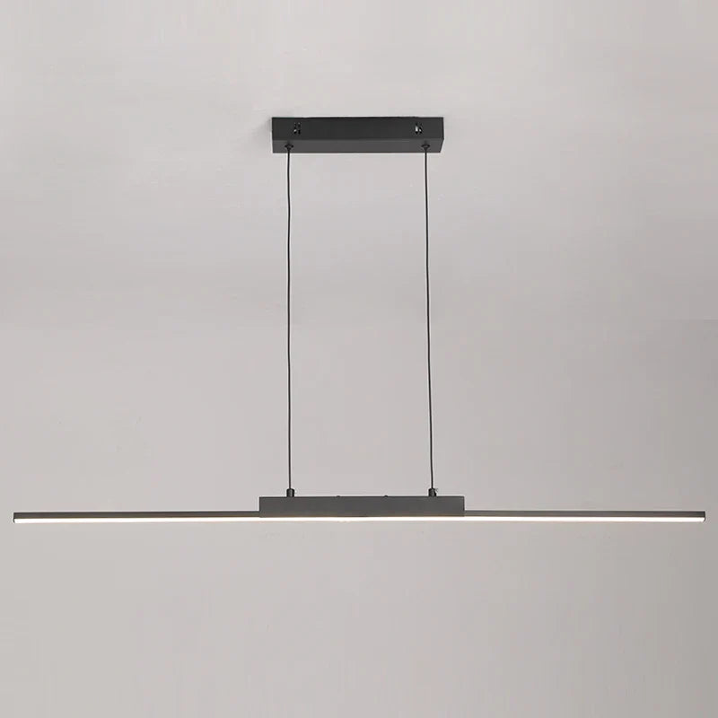 Sleek Linear LED Pendant Light – Minimalist Chandelier for Kitchen & Living Rooms