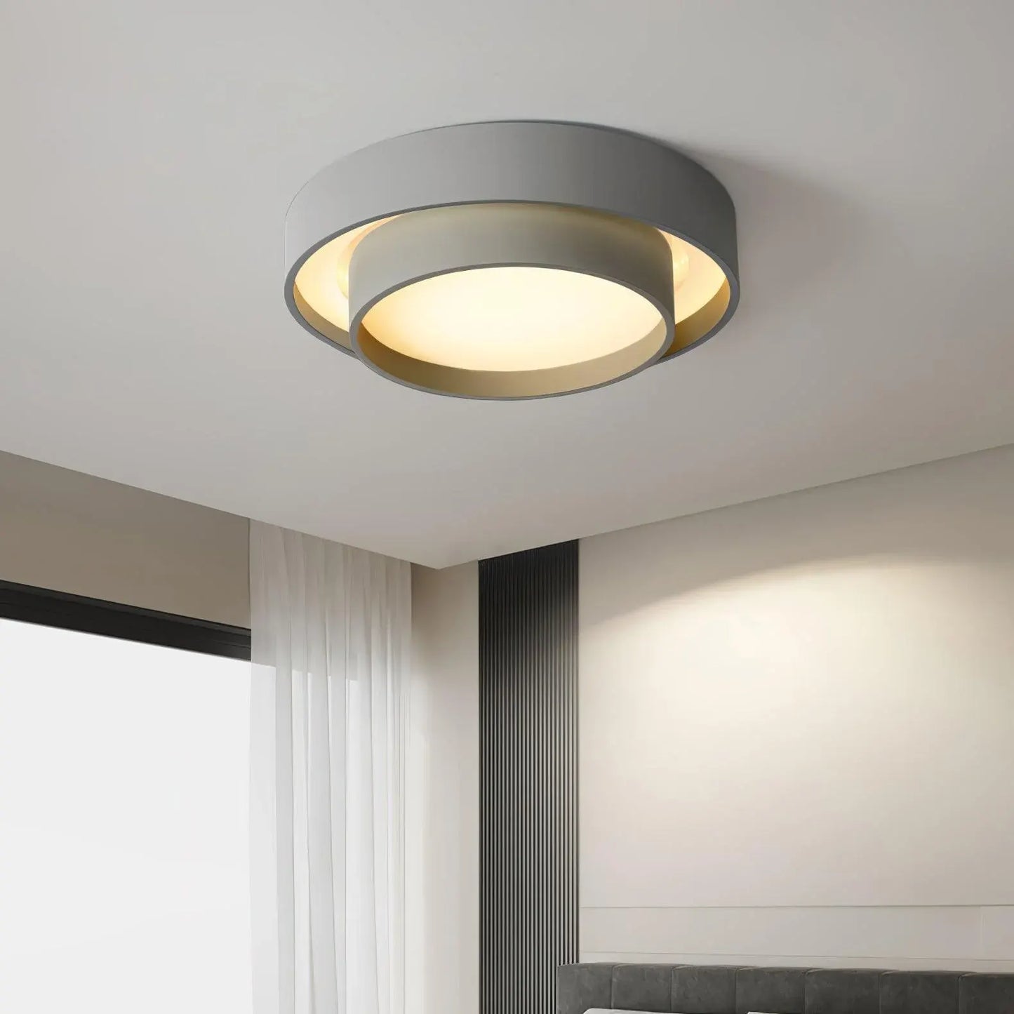 Sleek Modern LED Flush Mount Ceiling Lamp with Elegant Design