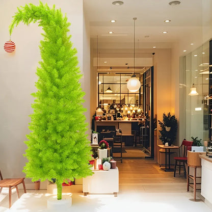 Slim Artificial Christmas Tree Seasonal Floor Home Display Decor