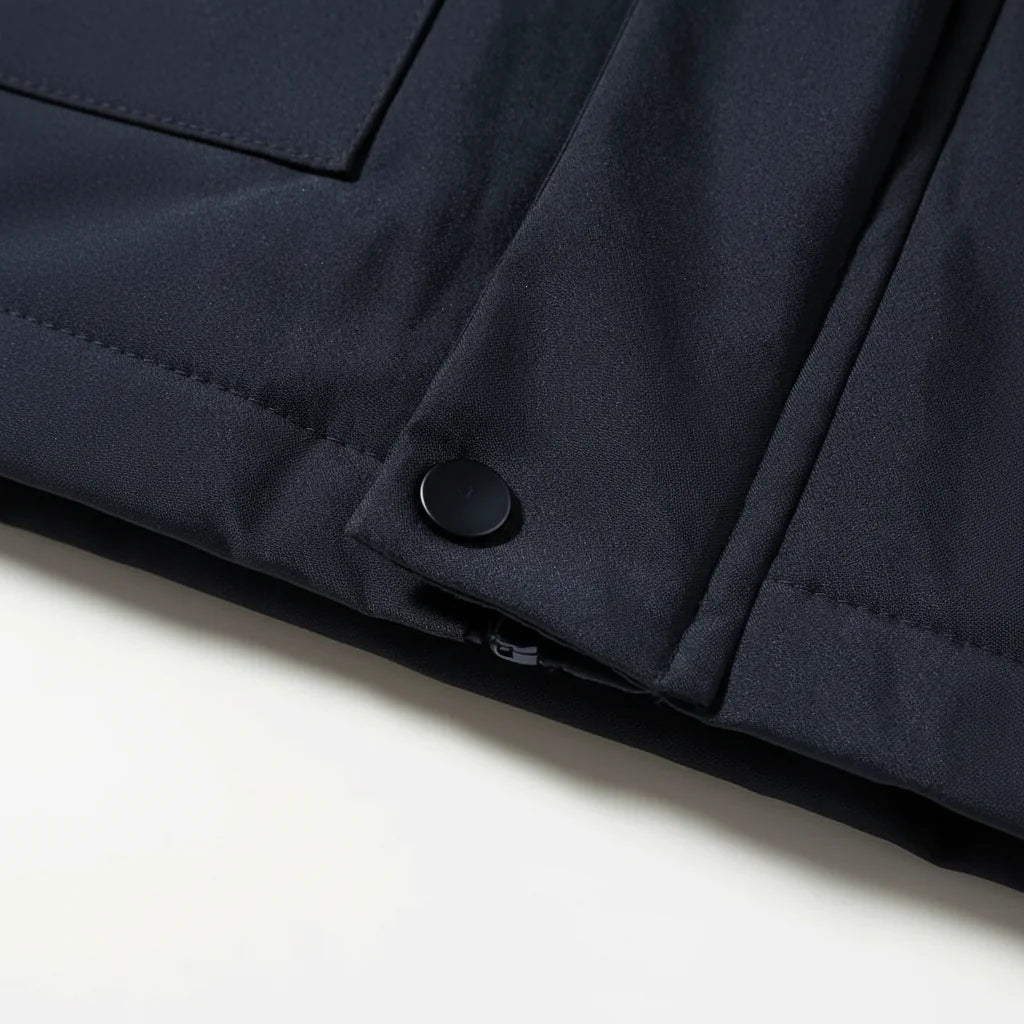Slim-Fit Waterproof Quilted Down Coat for Men
