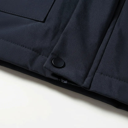 Slim-Fit Waterproof Quilted Down Coat for Men
