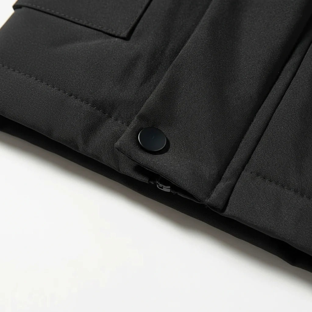Slim-Fit Waterproof Quilted Down Coat for Men