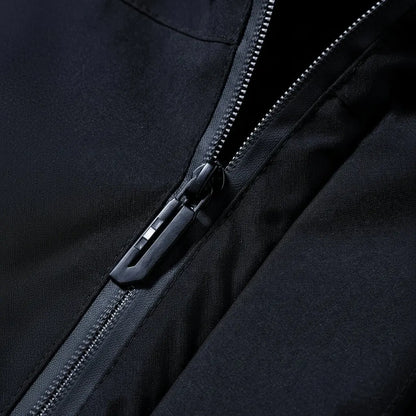 Slim-Fit Waterproof Quilted Down Coat for Men