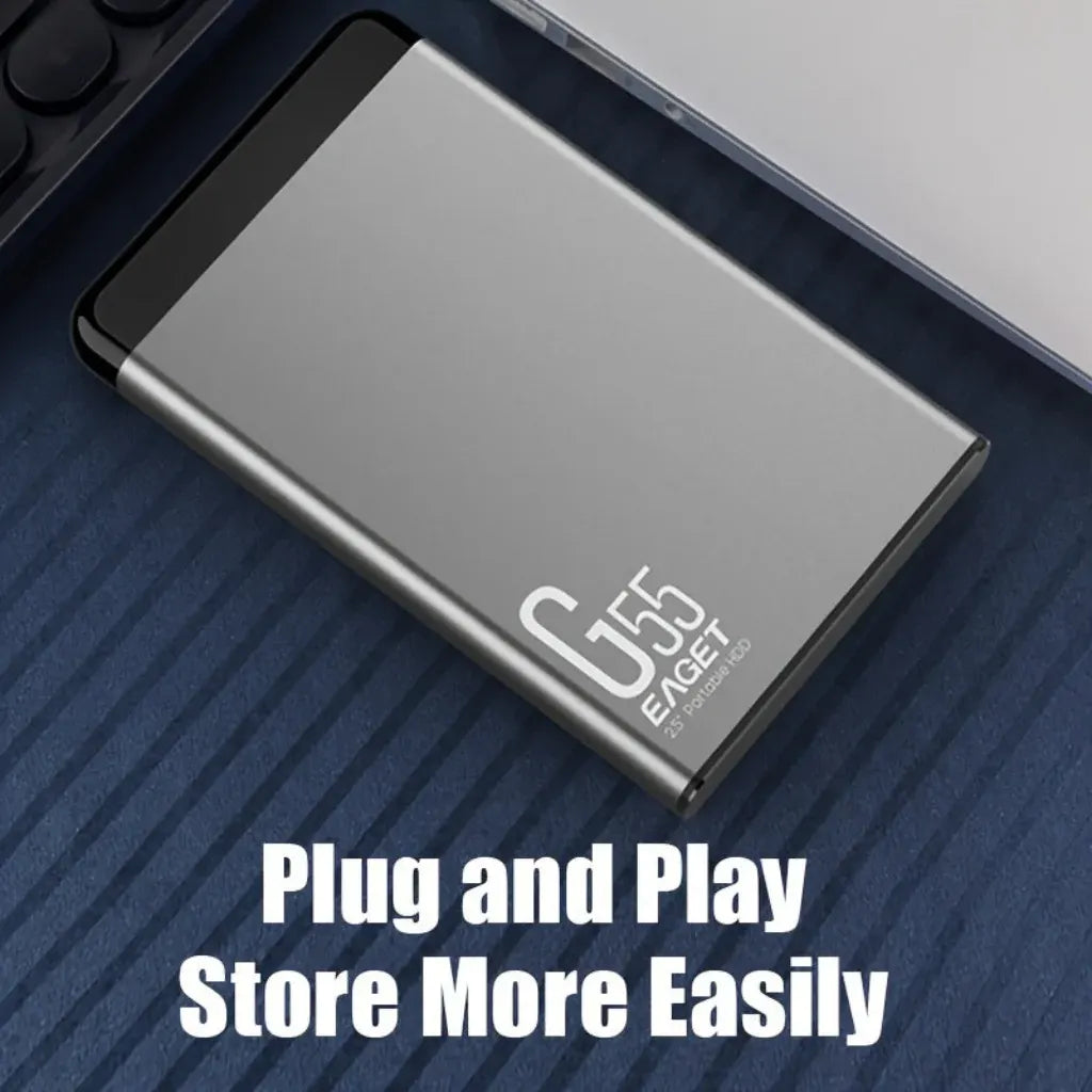 Slim Portable External SSD USB Storage Backup Drive