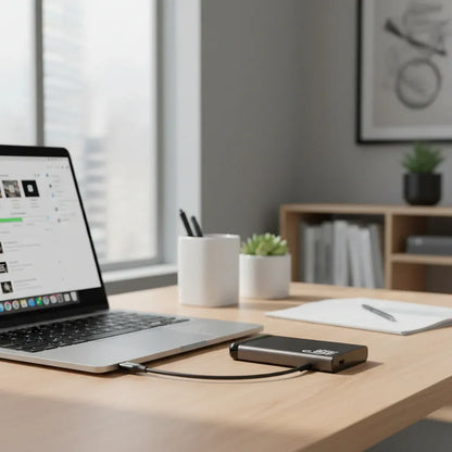 Slim Portable External SSD USB Storage Backup Drive