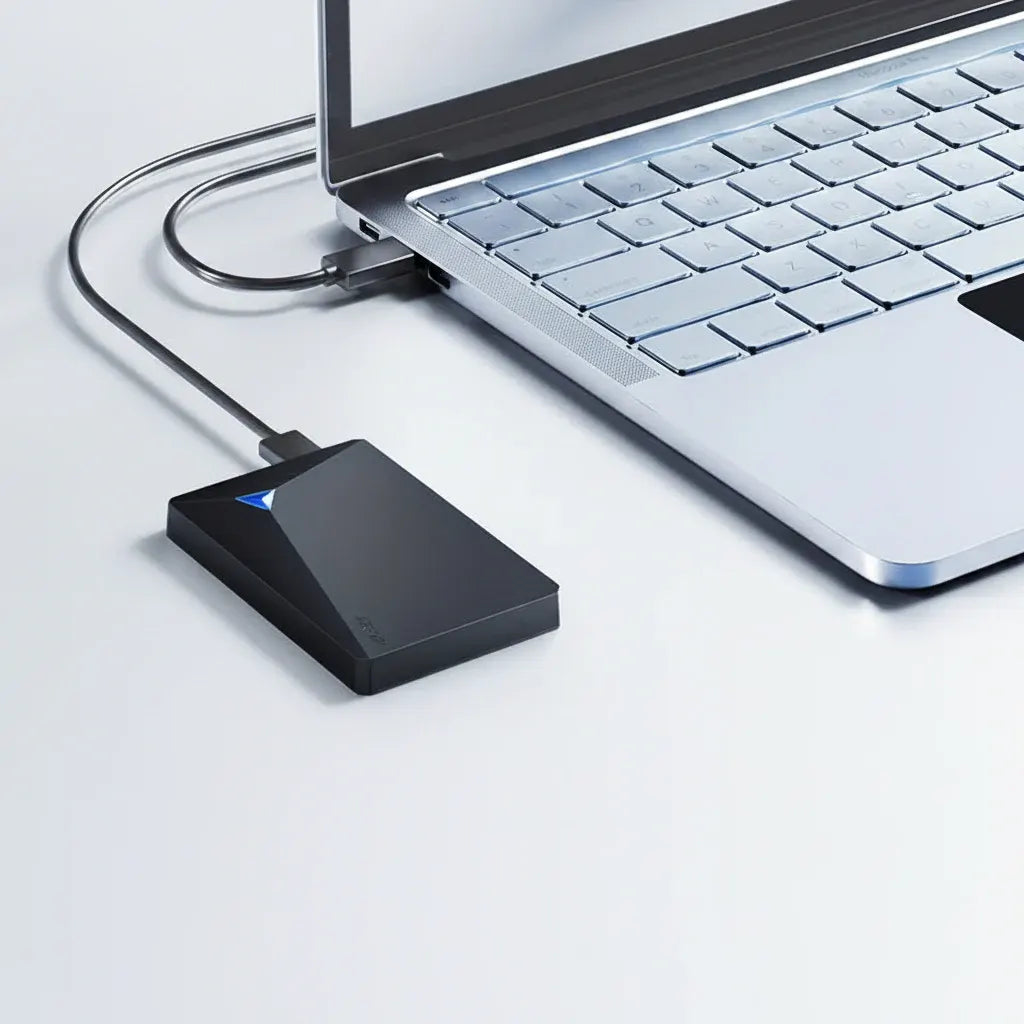 Slim Portable External SSD USB Storage Backup Drive