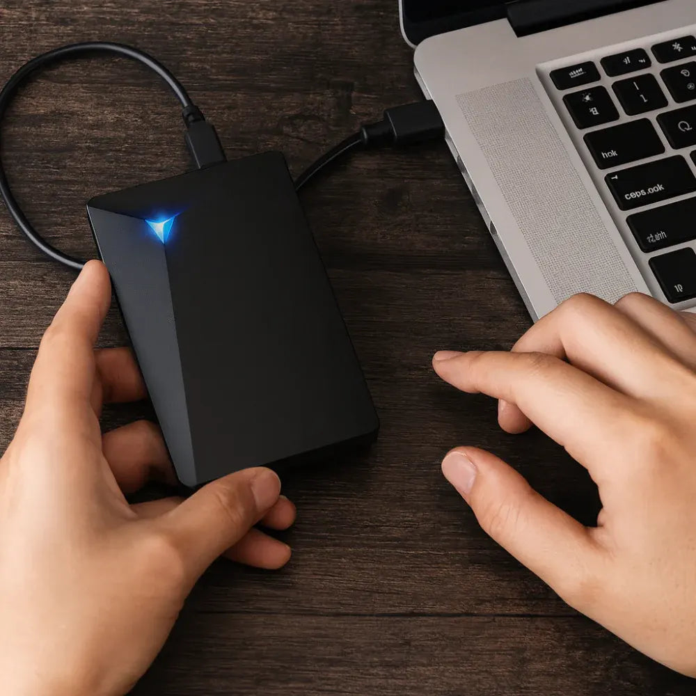 Slim Portable External USB Hard Drive Storage Device
