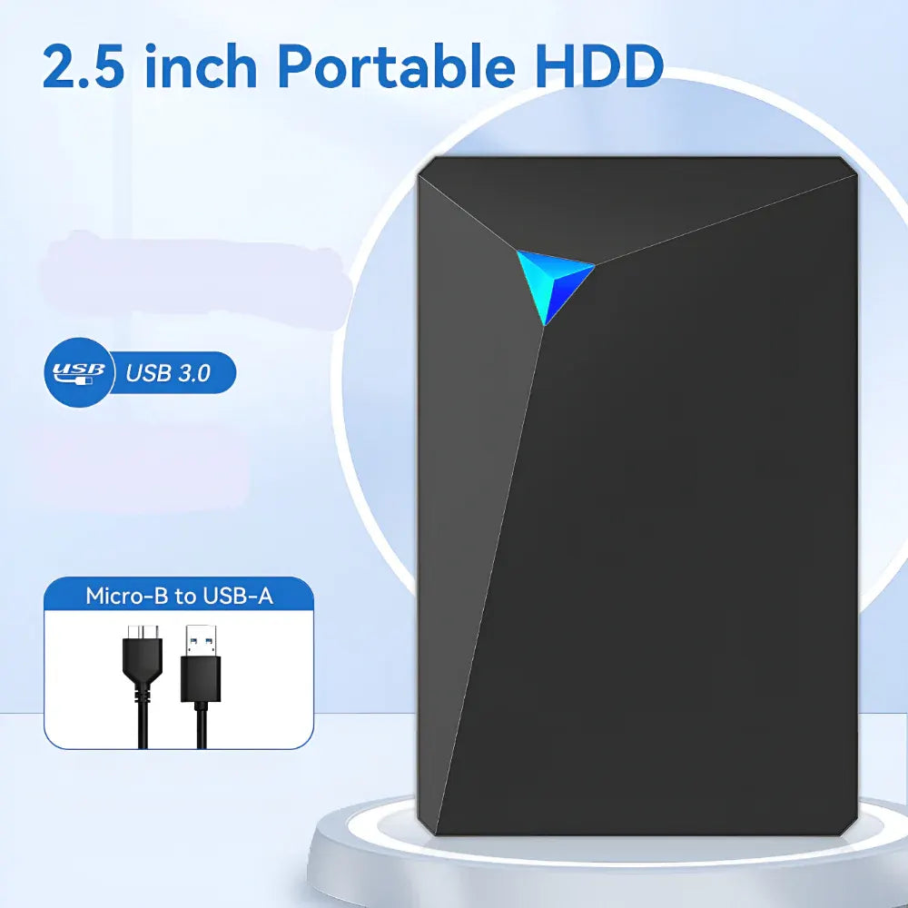 Slim Portable External USB Hard Drive Storage Device