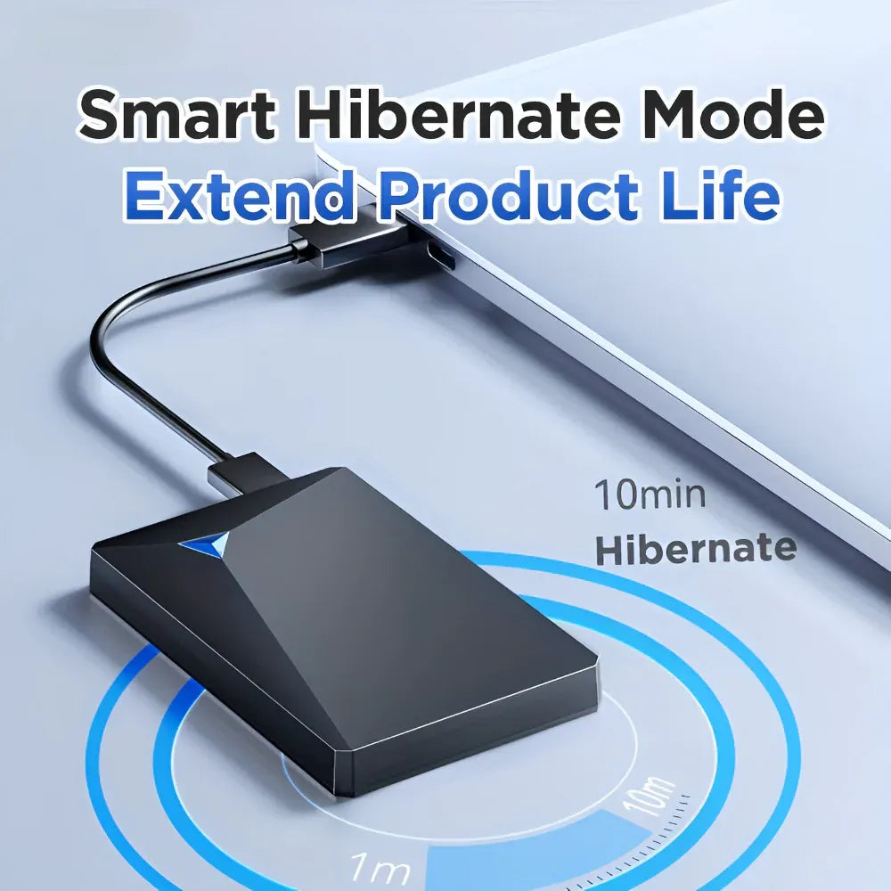 Slim Portable External USB Hard Drive Storage Device
